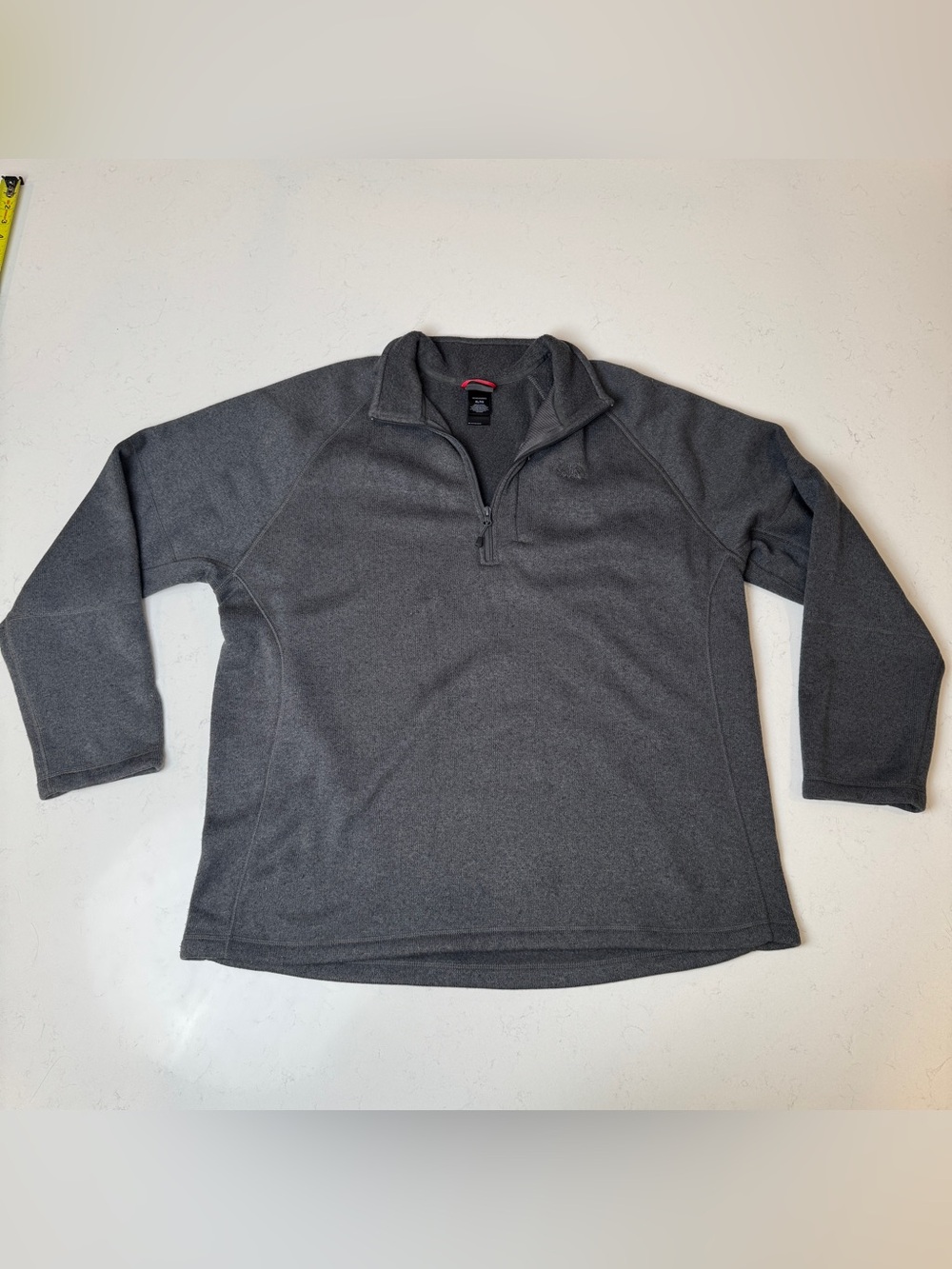 The North Face Men's Zip-Up Fleece Sweater - Charcoal Gray